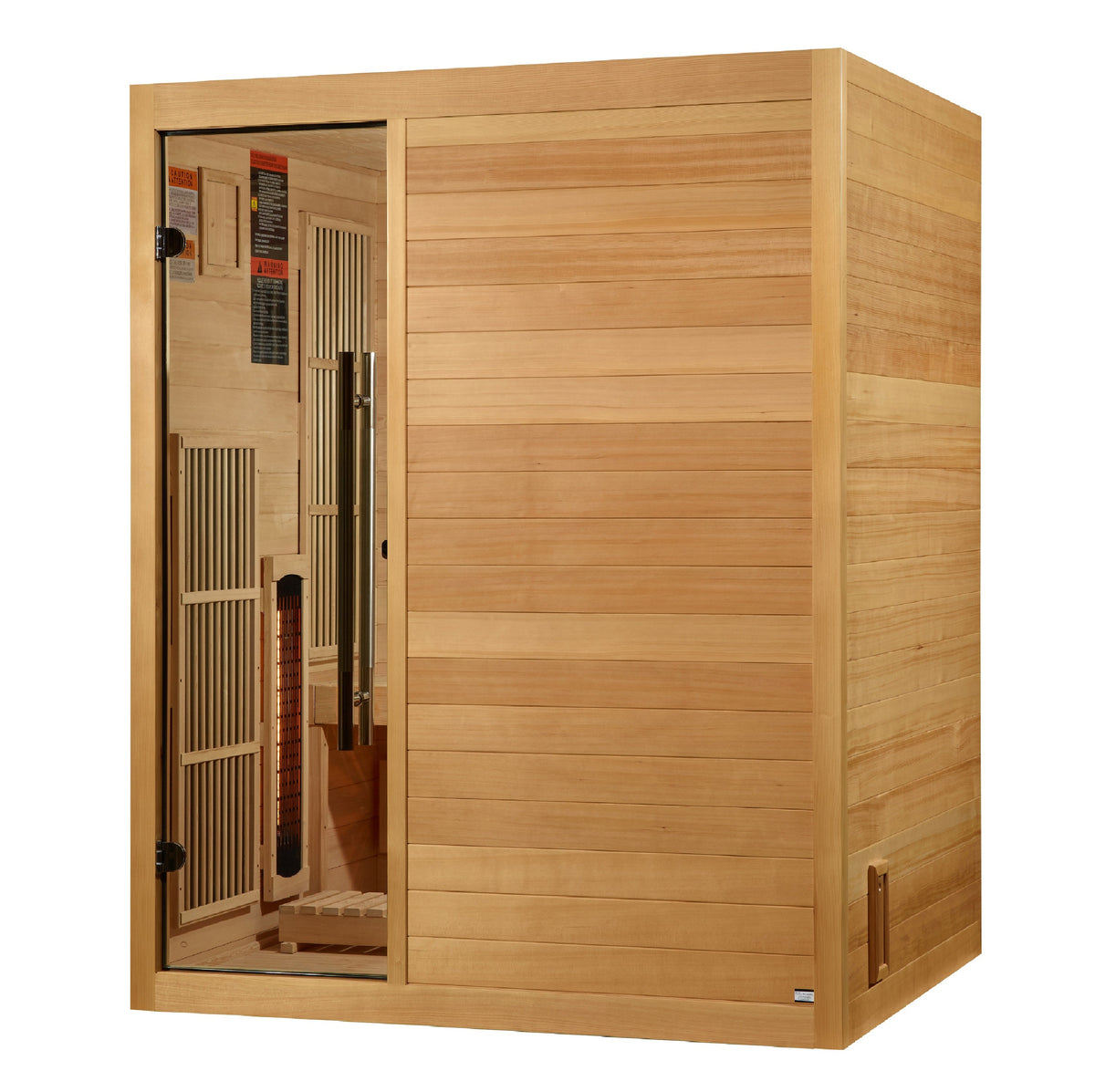 Golden Designs "Soria" 3 Person Hybrid Sauna (Indoor) Full Spectrum and Harvia Traditional Stove (GDI-8330-01)